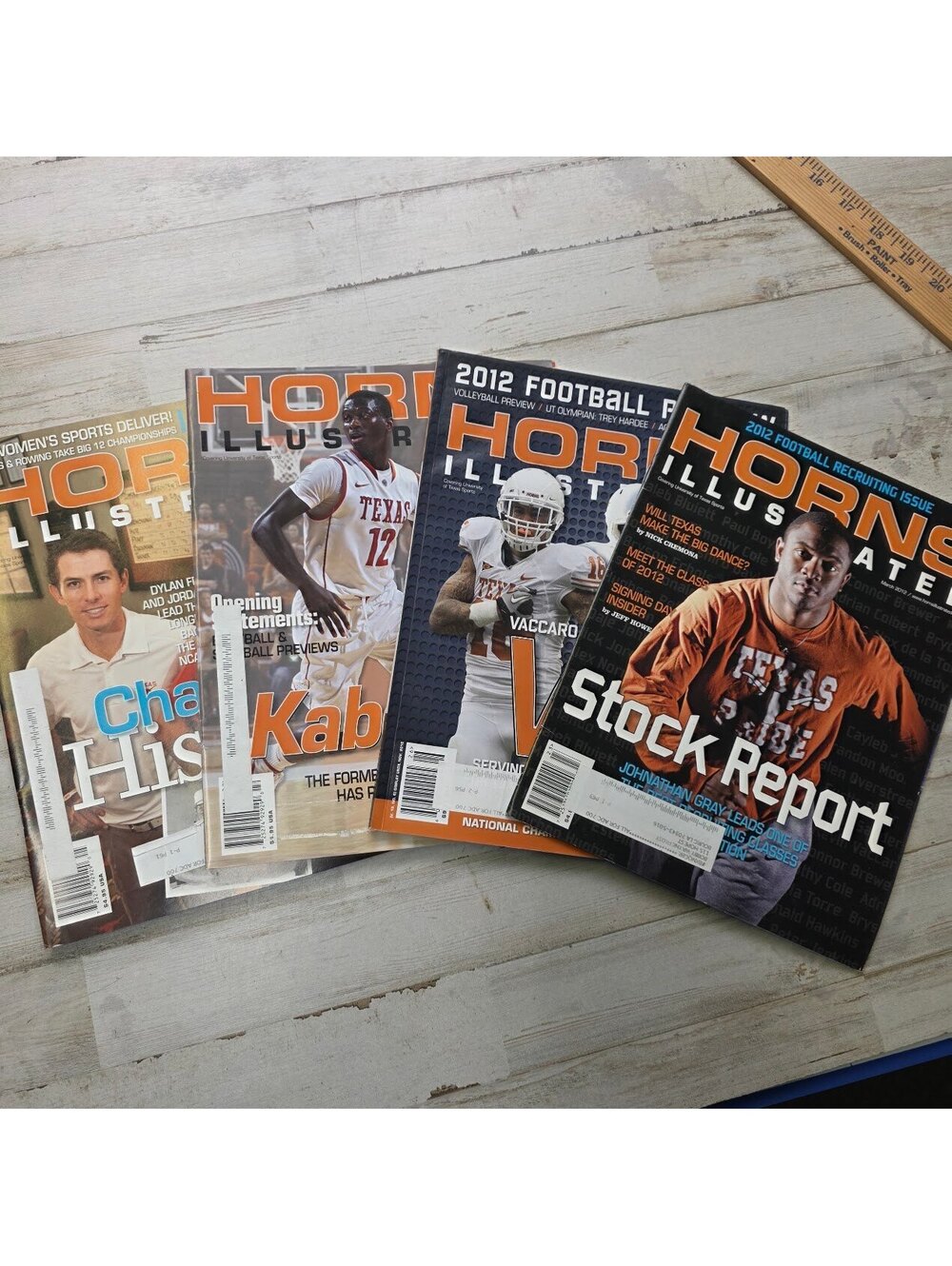 Set of 4 Horns Illustrated Sports Magazines 2012 Texas Longhorns Football & Golf